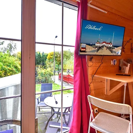 Ferienhaus Kaiserbad Ahlbeck - Nachhaltiges Tiny House Strandwagen *